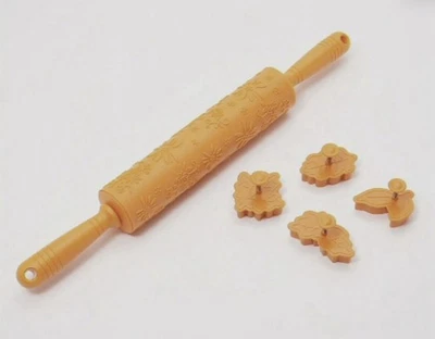 Temptations Harvest Rolling Pin and Cookie Cutters - NEW - Изображение 1 из 4
