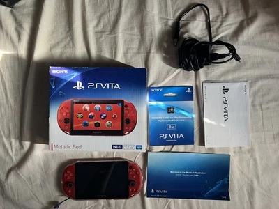 Caja Cargador Consola PS Vita Rojo Metálico PCH 2000 ZA26 PSV Slim [CAJA] Foto 1 de 3