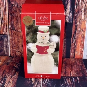Lenox Holiday Caroling Schneemann Porzellan Figur Weihnachtsdeko Macy’s NEU - Bild 1 von 14