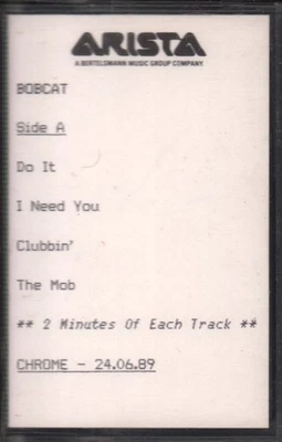 Bobcat Do It Kassette UK Tape To Tape 1989 Kassette Promo In Company Info Hülle - Bild 1 von 2