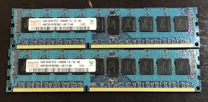 8 GB (2x4GB) 2Rx8 PC3-10600R DDR3-1333 240 Pin Memory RAM (SK Hynix) - Picture 1 of 2