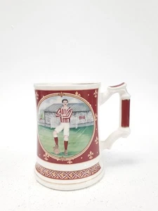 Sadler Vintage Football Mug Made in England Red White Stripes Design - Picture 1 of 8