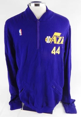1988-89 Utah Jazz Jose Ortiz #44 Game Used Purple Warm Up Jacket 44 720 - Image 1 of 4
