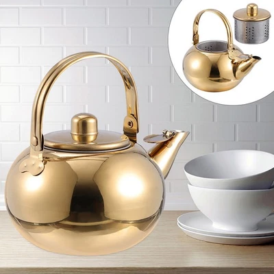 Teale in acciaio inossidabile Teapot Practical Teakettle con schermo del filtro - Immagine 1 di 4
