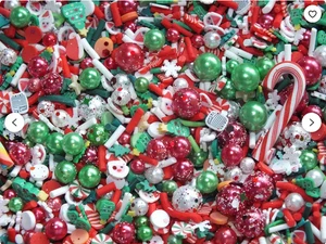 Letter To Santa 20g Bag Polymer Clay Ice Cream Sprinkles Christmas Tree - Picture 1 of 3