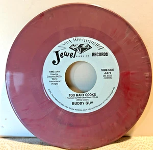JESSE FORTUNE/BUDDY GUY  HEAVY HEART BEAT/TOO MANY COOKS JEWEL 873 PURPLE VINYL - Picture 1 of 2