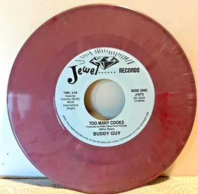 JESSE FORTUNE/BUDDY GUY  HEAVY HEART BEAT/TOO MANY COOKS JEWEL 873 PURPLE VINYL - Image 1 of 2