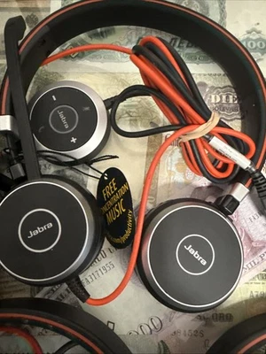 Jabra Evolve 40 Black Stereo Headset HSC017 with ENC010 controller - Image 1 of 4