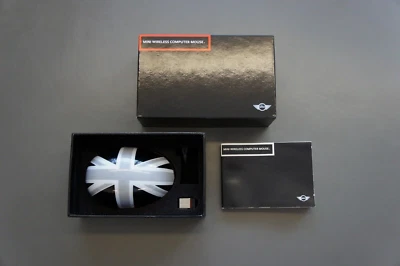 NIB Genuine MINI Cooper Rear View Door Mirror Style UK Flag Computer Mouse Mice - Image 1 of 4