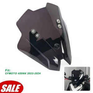 For 23-24 CFMOTO 450NK Windshield WindScreen Screen with Mounting Bracket Holder - Picture 1 of 24