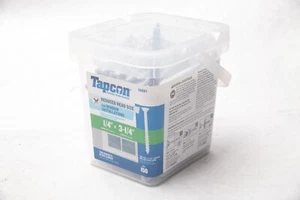 Tapcon Betonschraubanker 150 Stück 1/4" x 3-1/4' reduzierte Kopfgröße weiß HT * - Bild 1 von 4