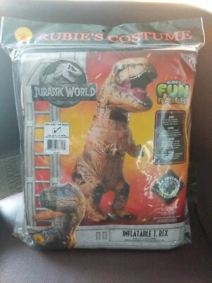 Adult Jurassic World Inflatable T-Rex Costume Rubie's Adult Unisex Brand New - Image 1 of 4