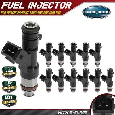 Inyector de combustible nuevo 12 piezas para Mercedes-Benz S600 S65 AMG G65 AMG SL65 AMG V12 6,0 L Foto 1 de 4
