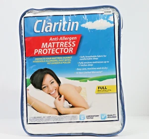 Protector Colchón Tamaño Completo Claritin Antialérgeno Nuevo - Imagen 1 de 2