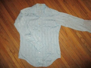 CAMISA ULTRESSA De Colección Años 70 80 Botón Delantero Manga Larga Mod Poliéster Disco PEQUEÑA - Imagen 1 de 6