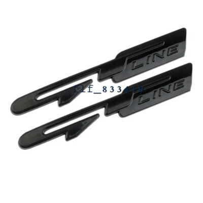 2 PIEZAS Para Optima K3 K5 GT LINE GTLINE Guardabarros Negro Emblema Insignia Foto 1 de 2