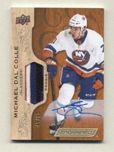 2018-19 Upper Deck Engrained Michael Dal Colle Autograph Patch Rookie # 45/65 - Picture 1 of 1