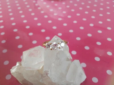 Echt 585er Gelb Gold D/VVS1 2,10 Karat Runden Form Solitär Hochzeits Ring - Bild 1 von 3