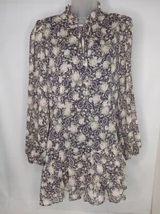 Reset by Jane Top w/Tags Size Large Boho Floral Blouse Pullover Button PreOwned - Picture 1 of 12