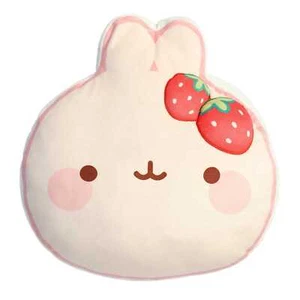 Aurora - Molang - 14" Squishy Fresa Molang Macaron Juguete Peluche - Imagen 1 de 4