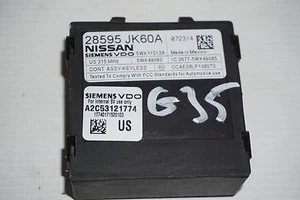 07-09 INFINITI G35X MÓDULO DE CONTROL DE BLOQUEO ANTIRROBO COMPUTADORA P#28595JK60A - Imagen 1 de 2