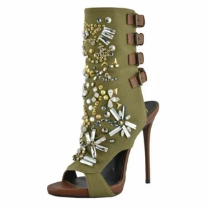 Giuseppe Zanotti Design Women's High Heel Open Toe Sandals Shoes Sz 5.5 8 - Picture 1 of 7