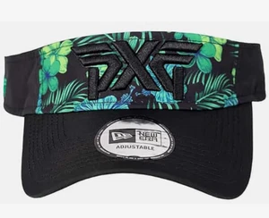 NEW! PXG by NEW ERA Adult Aloha Adjustable Sport Visor-Black/Green Floral - Picture 1 of 3