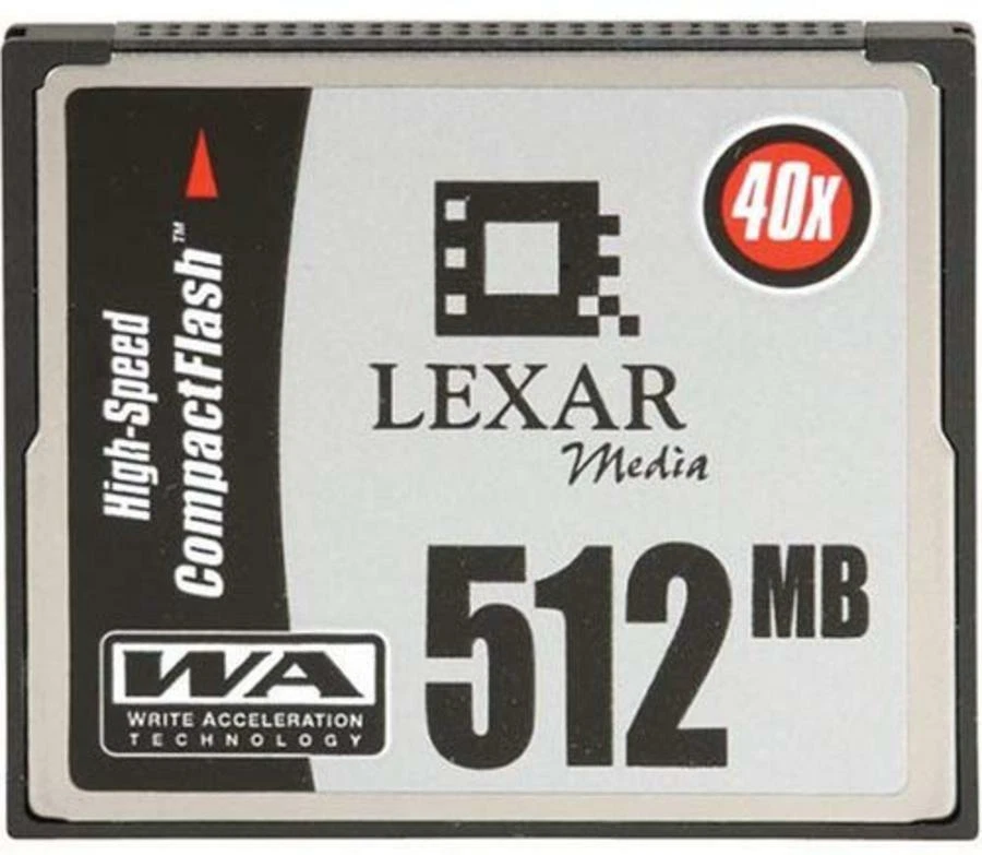 Lexar Media 512 MB CompactFlash HSS Card - 40x Speed - Grade A (CF512-40-278) - Image 1 of 1