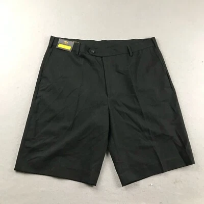 Pantalones Cortos Monterey Club Para Hombres 36 Negros Frente Plano Ligeros Rendimiento Chinos Nuevos con Etiquetas Foto 1 de 4