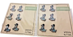 “Millie The Dog”  Wooden Buttons 20mm 2 Cards 12 Buttons - Picture 1 of 1
