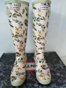 Hunter wellies Limited Edition Royal Horticultural Society garden/festival etc. - Picture 1 of 7