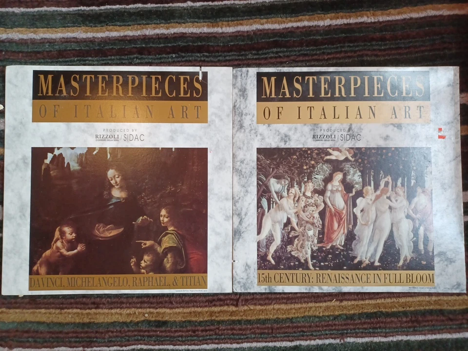 Masterpieces of Italian Art Da Vinci Michelangelo + Renaissance LASERDISC LOT 2 - Image 1 of 1