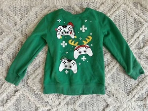 Ugly Christmas Sweater Game console Boy Size Small Green Game Controller - Picture 1 of 2