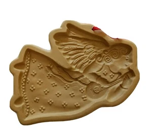 Ceramic Angel Brown Bag Cookie Art Mold 1986 Hill Design Christmas Xmas Baking - Bild 1 von 5