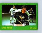 Vintage Hockey Card Topps 1973 Pittsburgh Penguins Greg Polis  No15