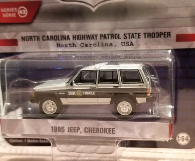 Greenlight 1995 Jeep Cherokee 1:64 Diecast Police Vehicle NCHP 43010-D - Image 1 of 4