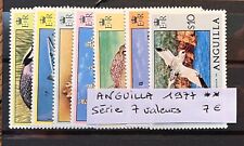 1977 ANGUILLA SERIES 7 VALUES STAMPS NEW ** MNH