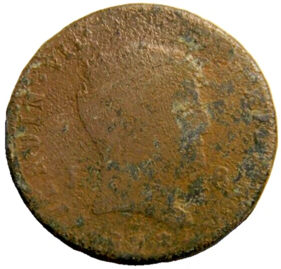  1823-1827 J España 8 Maravedis - Fernando VII 3er Retrato (0522)   Foto 1 de 2