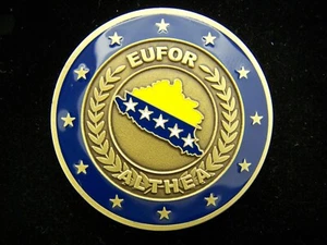 EUFOR European Forces Althea General Castagnotto Commandant Challenge Coin - Picture 1 of 2