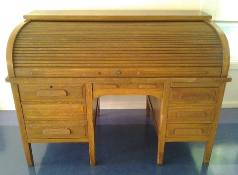 Standard brand Roll Top Desk, possibly used by US Treasury in 70s pick up only Cover