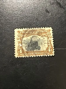 US Stamp Scott #296….4c Electric Automobile….1901 Pan-American Expo Used Ng - Picture 1 of 2