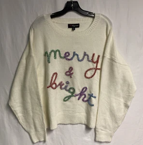 NWT 33 Degrees Plus Womens Christmas Sweater - Cute or Ugly Sweater Contest 3X - Picture 1 of 7