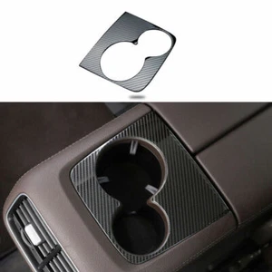 For Benz GLE GLS 2020-2022 Carbon Fiber Steel Rear Water Cup Panel Frame Trim 1X - Picture 1 of 6