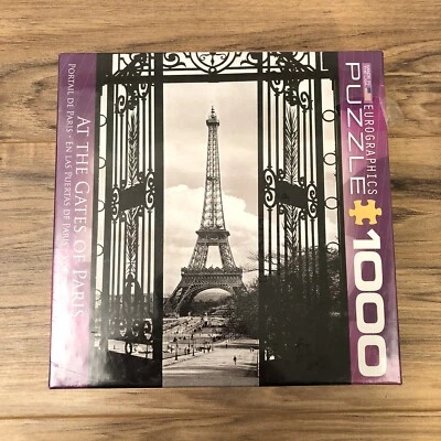 Eurographics Jigsaw Puzzle Eiffel Tower At The Gates of Paris NIB 1000 Piece USA - Image 1 of 4
