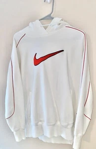 Nike Fleece Oversized Hoodie in Sail, Sail & University Red Damen Größe Small - Bild 1 von 2