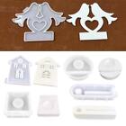 Bird Anchor House Silicone Candle Molds Heart Houses Casting Concrete Molds F5Q2