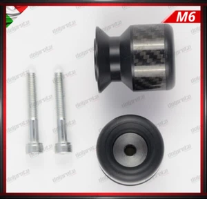 COPPIA NOTTOLINI M6 NERO CARBONIO  SUPPORTI CAVALLETTO ACCESSORIO ALZAMOTO - Imagen 1 de 1