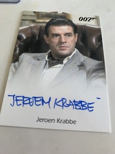 Jeroen Krabbe full bleed James Bond autograph card Rittenhouse