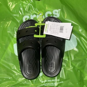 Crocs Classic k Junior 12 Unisex Sandal - Black NWT - Picture 1 of 2