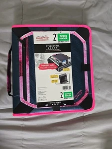 Five Star Zipper Binder, 2 Inch 3 Ring Binder, 580 Sheet Cap. 12 3/4IN x 12IN - Picture 1 of 11